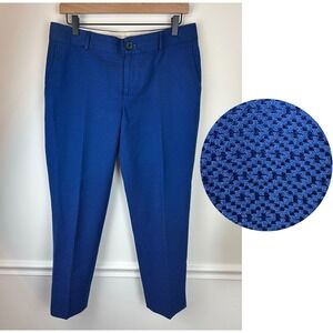 BANANA REPUBLIC Blue Pattern Trouser Pants | Size 6